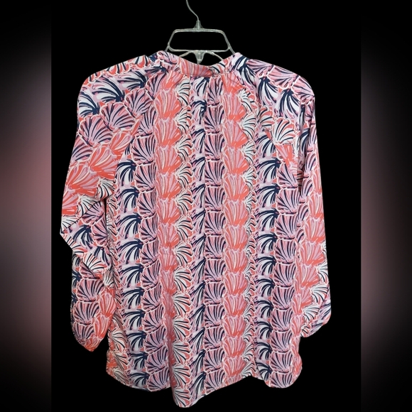 NWT Simply Southern Red and Blue Floral Blouse SMALL - Picture 13 of 13